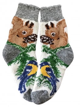 Kuschelsocken aus Schafwolle S16